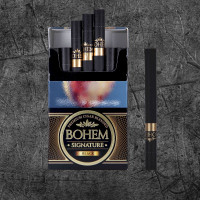 Сигариллы Бохем Сигнэчер Блэк Кинг Сайз (Bohem Signature Black) Сигариллы классические крепостью 4 мг , формата Кинг Сайз