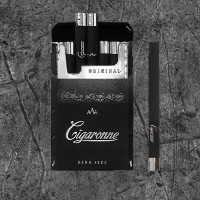 Cигареты Сигарон Кинг Сайз Черный (Cigaronne Кing Size Black 84mm)
