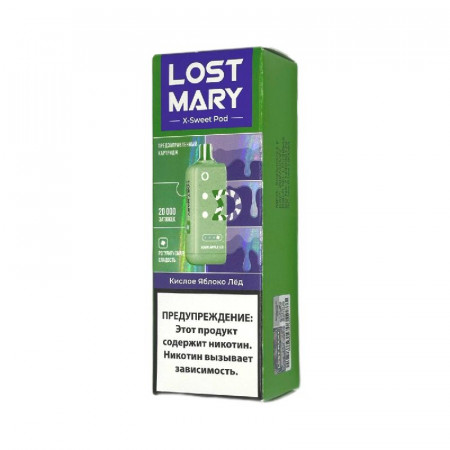 Картридж Lost Mary X-Link Sweet 20000 - Кислое яблоко Лед
